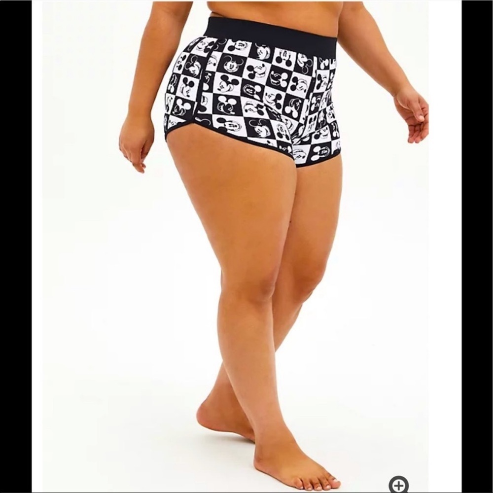 HTF! Torrid sz 4 Disney Mickey Mouse Bathing Swim‎ Shorts 4X